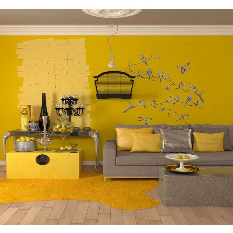 ننقاشی ساختمان طرح زرد